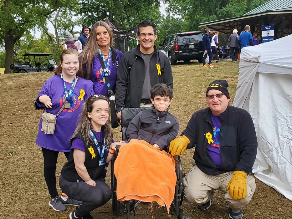 Dr. John Herzenberg with a few of his patients at the 2021 Robert I. Damie Race for Our Kids