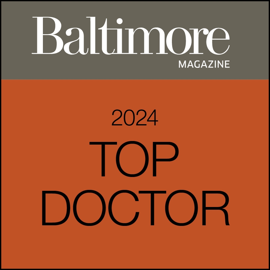 Logo for Baltimore Magazine's 2024 Top Doctor list