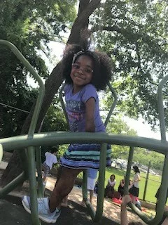 Kennedee on playground equipment